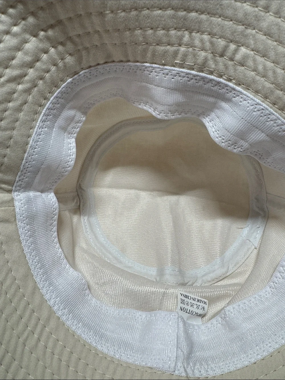 Cream Cotton Bucket Hat